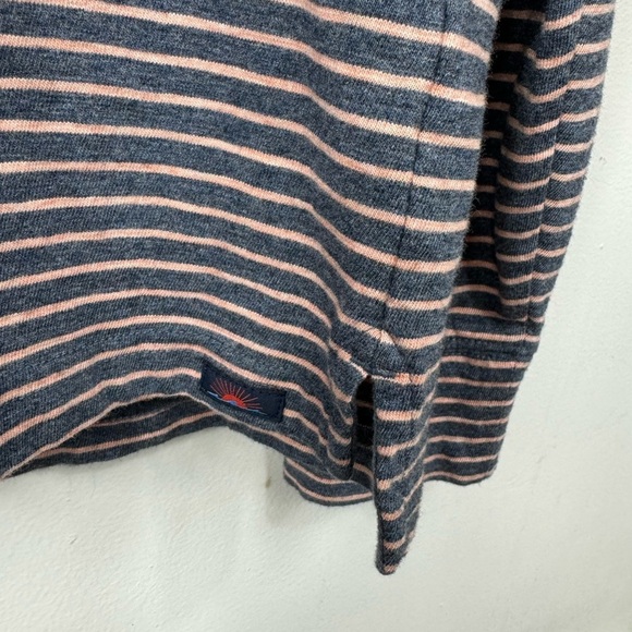 Faherty Size Small Striped Polo Shirt Long Sleeve Soft Cotton - Picture 5 of 6